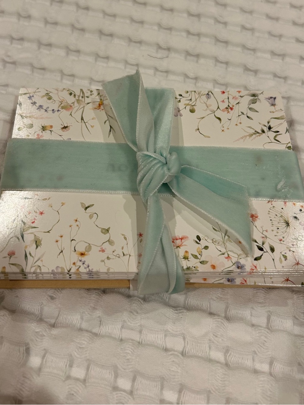 Floral set of Twelve note cards with seals.